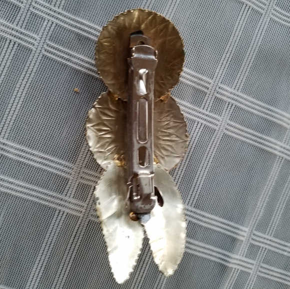 Stunning Silver-tone & Gold-tone Barrette - Picture 4 of 4